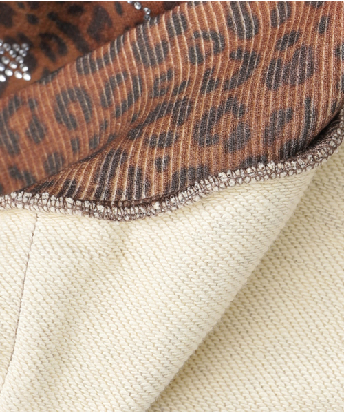 Oriens JOURNAL STANDARD(オリエンス ジャーナルスタンダード)の「【Praying/プレイング】 Leopard Rhinestone Hoodie PRAY240 27- BLACK(パーカー・レディース・ブラック・X-SMALL/SMALL)」の13枚目の写真