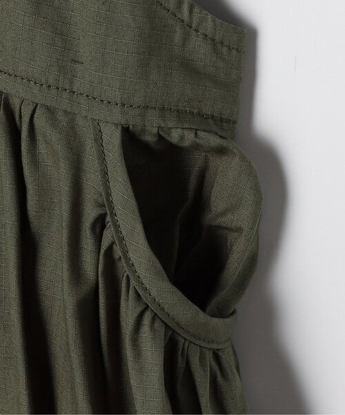 p.premier(ピードットプルミエ)の「【ジュニア対応】リップストップワークジャンスカ(ジャンパースカート・キッズ・チャコール/カーキ/アイボリー・140/130/120/110/100/90/80)」の4枚目の写真