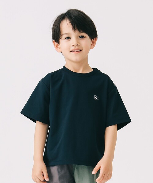 B:MING by BEAMS(ビーミングバイビームス)の「ラッシュガード Tシャツ 2025SS(100~140cm)(Tシャツ/カットソー・キッズ・オフホワイト/ネイビー・130/120/110/100/140)」の1枚目の写真