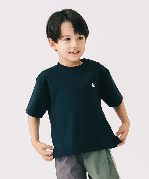 B:MING by BEAMS(ビーミングバイビームス)の「ラッシュガード Tシャツ 2025SS(100~140cm)(Tシャツ/カットソー・キッズ・オフホワイト/ネイビー・130/120/110/100/140)」の3枚目の写真