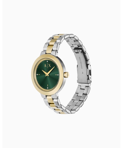 ARMANI EXCHANGE(アルマーニエクスチェンジ)の「【A|X アルマーニ エクスチェンジ】ステンレススチールベルトウォッチ(バタフライ)JACKIE_AX5176(アナログ腕時計・レディース・その他1・FREE)」の2枚目の写真
