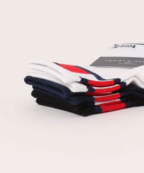 TOMMY HILFIGER(トミーヒルフィガー)の「【EC別注】TOMMY HILFIGER/トミーヒルフィガー ブランド ロゴ 靴下 抗菌防臭 くるぶし上 ショートソックス 3足セット 19cm 20cm 21cm 22cm 23cm(ソックス/靴下・キッズ・その他1/その他2/ホワイト・19-21cm/21-23cm)」の12枚目の写真