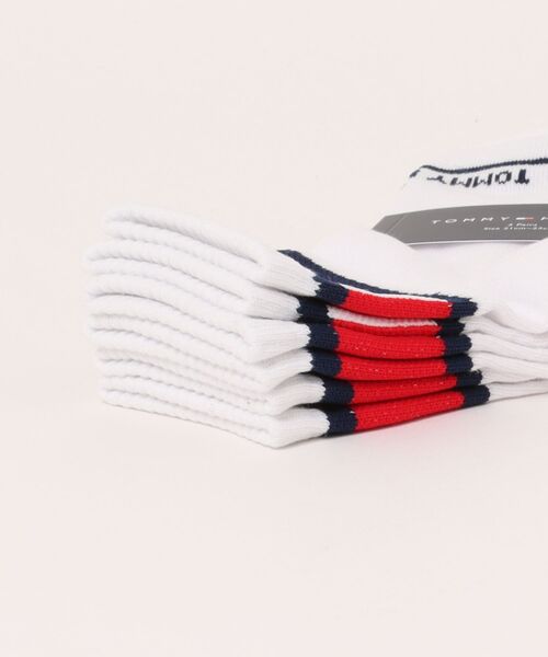 TOMMY HILFIGER(トミーヒルフィガー)の「【EC別注】TOMMY HILFIGER/トミーヒルフィガー ブランド ロゴ 靴下 抗菌防臭 くるぶし上 ショートソックス 3足セット 19cm 20cm 21cm 22cm 23cm(ソックス/靴下・キッズ・その他1/その他2/ホワイト・19-21cm/21-23cm)」の13枚目の写真