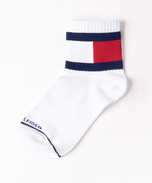 TOMMY HILFIGER(トミーヒルフィガー)の「【EC別注】TOMMY HILFIGER/トミーヒルフィガー ブランド ロゴ 靴下 抗菌防臭 くるぶし上 ショートソックス 3足セット 19cm 20cm 21cm 22cm 23cm(ソックス/靴下・キッズ・その他1/その他2/ホワイト・19-21cm/21-23cm)」の4枚目の写真