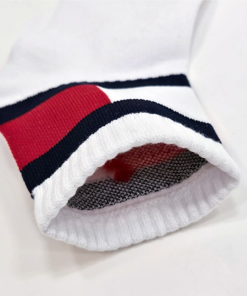 TOMMY HILFIGER(トミーヒルフィガー)の「【EC別注】TOMMY HILFIGER/トミーヒルフィガー ブランド ロゴ 靴下 抗菌防臭 くるぶし上 ショートソックス 3足セット 19cm 20cm 21cm 22cm 23cm(ソックス/靴下・キッズ・その他1/その他2/ホワイト・19-21cm/21-23cm)」の8枚目の写真