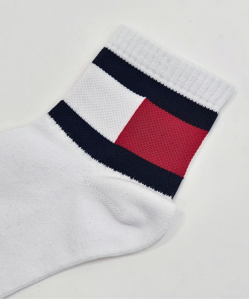 TOMMY HILFIGER(トミーヒルフィガー)の「【EC別注】TOMMY HILFIGER/トミーヒルフィガー ブランド ロゴ 靴下 抗菌防臭 くるぶし上 ショートソックス 3足セット 19cm 20cm 21cm 22cm 23cm(ソックス/靴下・キッズ・その他1/その他2/ホワイト・19-21cm/21-23cm)」の11枚目の写真