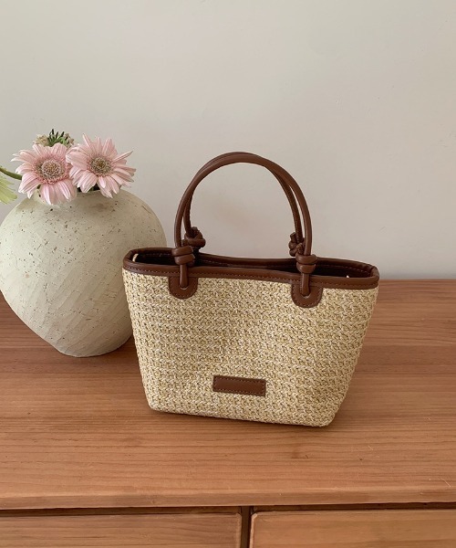 Ritzy(リッツィー)の「2way 配色切り替え かごショルダーバッグ ハンドバッグ(かごバッグ・レディース・ブラウン/ベージュ・FREE)」の13枚目の写真