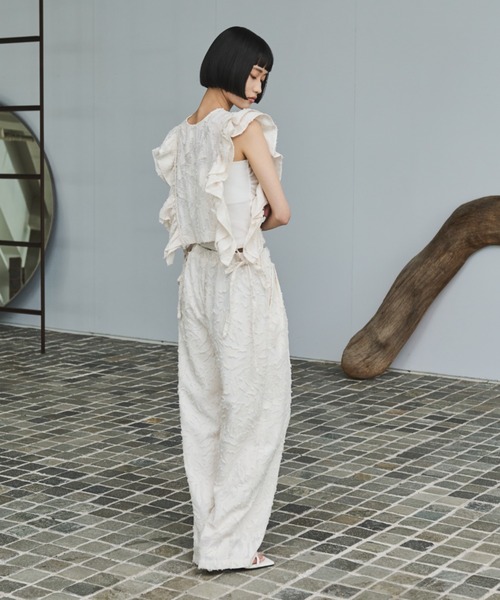 美品】シティショップ ジャガードワイドパンツ