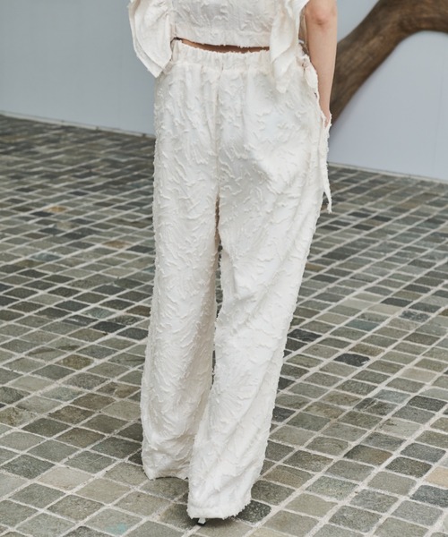 美品】シティショップ ジャガードワイドパンツ
