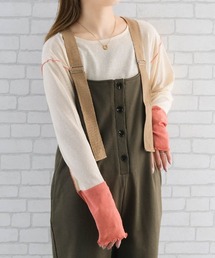 配色シアーカットソー