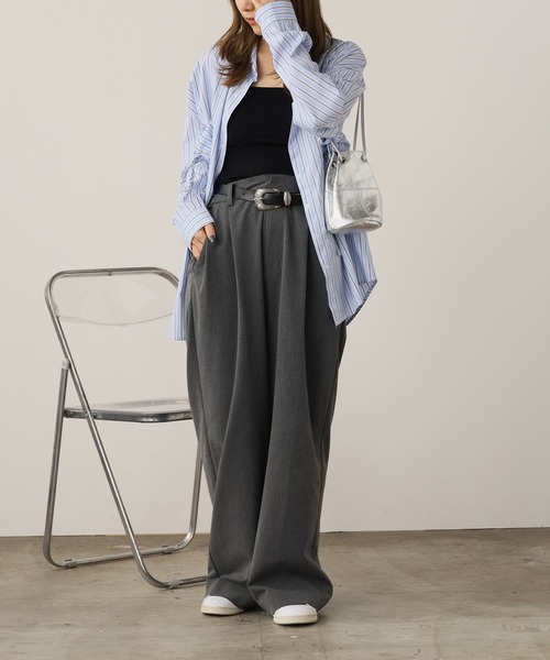 ROOPTOKYO（ループトウキョウ）の「ベーシック ストライプシャツ（シャツ/ブラウス・レディース・ピンク/ブルー・FREE）」の12枚目の写真