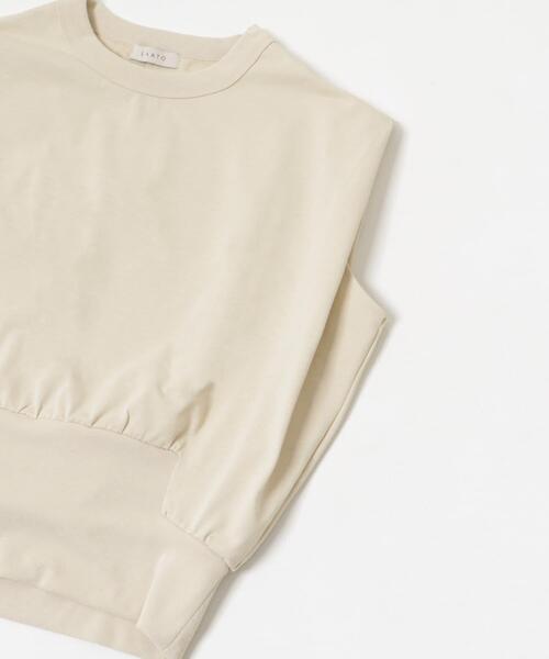 LAATO（ラート）の「fast dry no sleeve festee（Tシャツ/カットソー・レディース・オフホワイト/ホワイト/ダークグレー・FREE）」の4枚目の写真