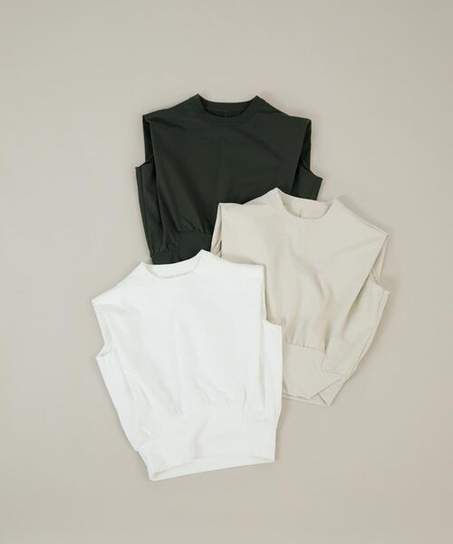 LAATO（ラート）の「fast dry no sleeve festee（Tシャツ/カットソー・レディース・オフホワイト/ホワイト/ダークグレー・FREE）」の7枚目の写真
