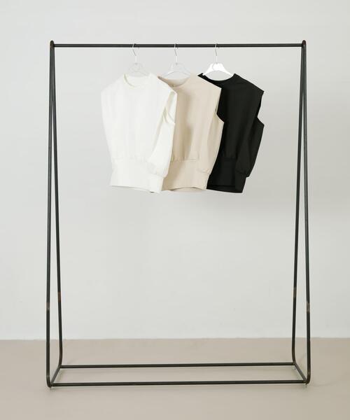 LAATO（ラート）の「fast dry no sleeve festee（Tシャツ/カットソー・レディース・オフホワイト/ホワイト/ダークグレー・FREE）」の9枚目の写真