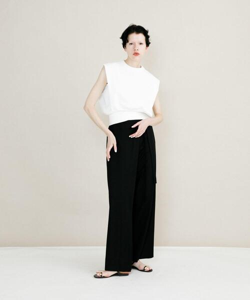 LAATO（ラート）の「fast dry no sleeve festee（Tシャツ/カットソー・レディース・オフホワイト/ホワイト/ダークグレー・FREE）」の21枚目の写真