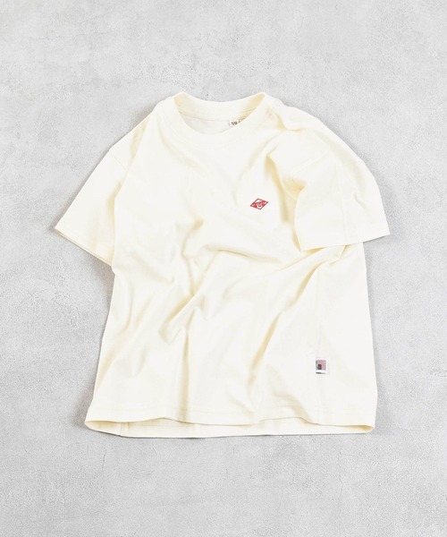 LSP WOW（エルエスピーワオ）の「【LSP WOW!】マイニチワッペン無地Tee（Tシャツ/カットソー・キッズ・ブルー/ピンク/グリーン/レッド/チャコール/ホワイト系その他/キャメル/杢グレー/オフホワイト/マスタード/ラベンダー/ネイビー/モカ/ライトブルー/ブラック・110/100/90/80/130/120）」の2枚目の写真