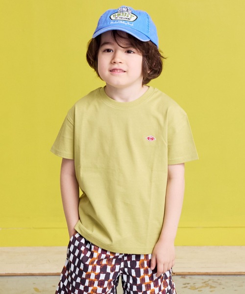 LSP WOW（エルエスピーワオ）の「【LSP WOW!】マイニチワッペン無地Tee（Tシャツ/カットソー・キッズ・ブルー/ピンク/グリーン/レッド/チャコール/ホワイト系その他/キャメル/杢グレー/オフホワイト/マスタード/ラベンダー/ネイビー/モカ/ライトブルー/ブラック・110/100/90/80/130/120）」の12枚目の写真