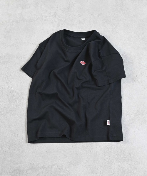 LSP WOW（エルエスピーワオ）の「【LSP WOW!】マイニチワッペン無地Tee（Tシャツ/カットソー・キッズ・ブルー/ピンク/グリーン/レッド/チャコール/ホワイト系その他/キャメル/杢グレー/オフホワイト/マスタード/ラベンダー/ネイビー/モカ/ライトブルー/ブラック・110/100/90/80/130/120）」の4枚目の写真