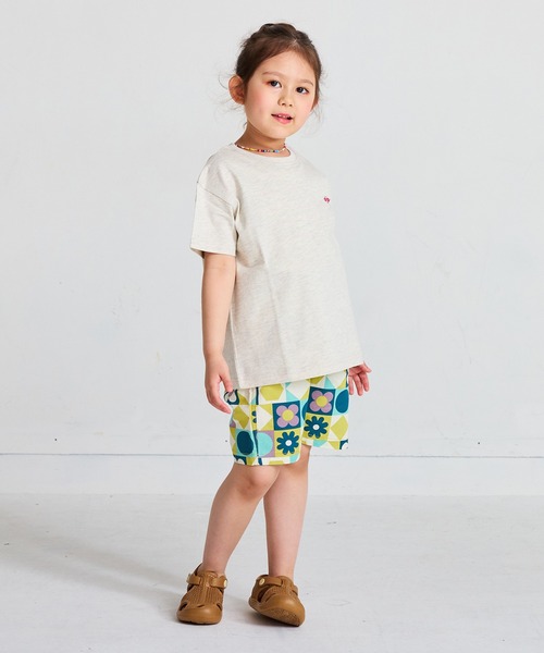 LSP WOW（エルエスピーワオ）の「【LSP WOW!】マイニチワッペン無地Tee（Tシャツ/カットソー・キッズ・ブルー/ピンク/グリーン/レッド/チャコール/ホワイト系その他/キャメル/杢グレー/オフホワイト/マスタード/ラベンダー/ネイビー/モカ/ライトブルー/ブラック・110/100/90/80/130/120）」の16枚目の写真