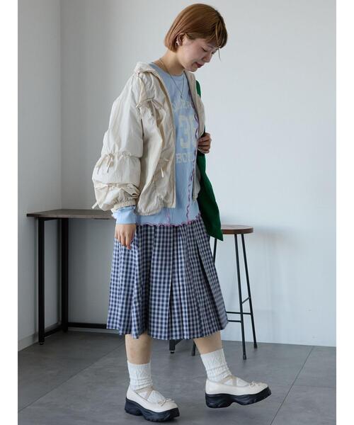 ehka sopo（エヘカソポ）の「リボンブルゾン（ブルゾン・レディース・キナリ/サックスブルー/グレー・F）」の10枚目の写真
