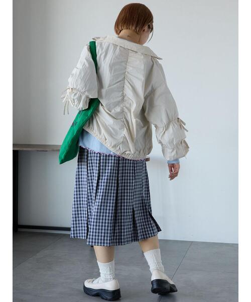 ehka sopo（エヘカソポ）の「リボンブルゾン（ブルゾン・レディース・キナリ/サックスブルー/グレー・F）」の11枚目の写真