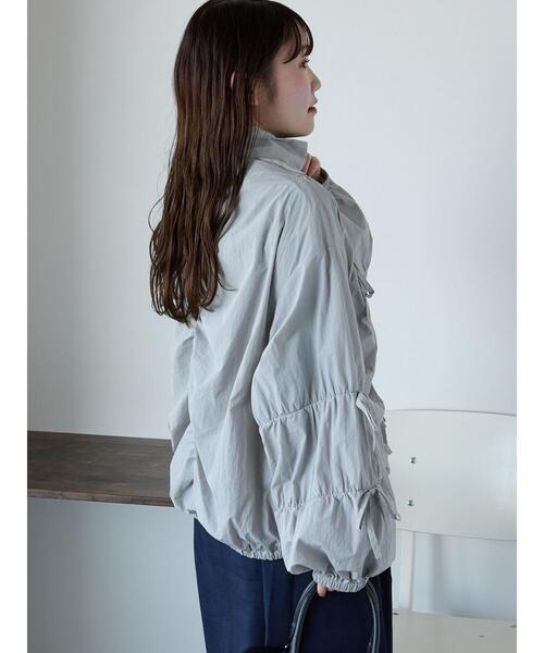 ehka sopo（エヘカソポ）の「リボンブルゾン（ブルゾン・レディース・キナリ/サックスブルー/グレー・F）」の15枚目の写真