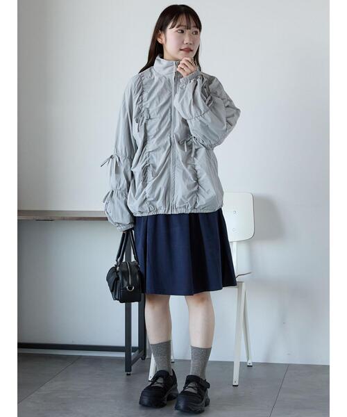 ehka sopo（エヘカソポ）の「リボンブルゾン（ブルゾン・レディース・キナリ/サックスブルー/グレー・F）」の17枚目の写真