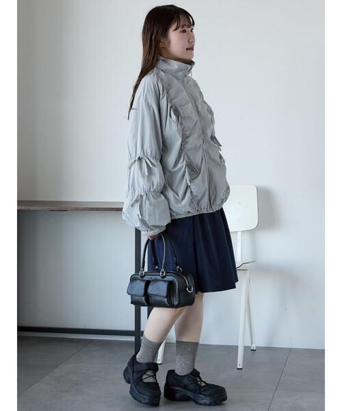 ehka sopo（エヘカソポ）の「リボンブルゾン（ブルゾン・レディース・キナリ/サックスブルー/グレー・F）」の19枚目の写真