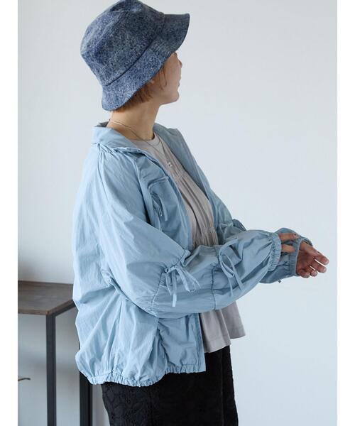 ehka sopo（エヘカソポ）の「リボンブルゾン（ブルゾン・レディース・キナリ/サックスブルー/グレー・F）」の22枚目の写真