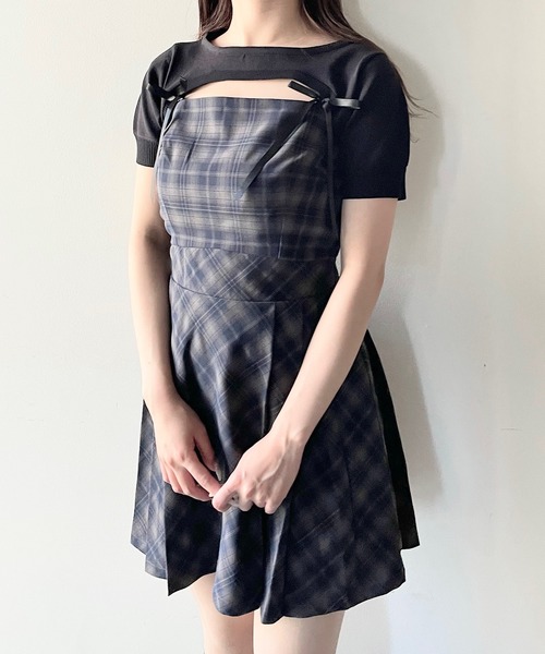 NOMAE(ノーマエ)の「ショートニット×キャミワンピースセット(ワンピース・レディース・グレー系その他/ブラック/ベージュ系その他/ホワイト系その他・FREE)」の12枚目の写真