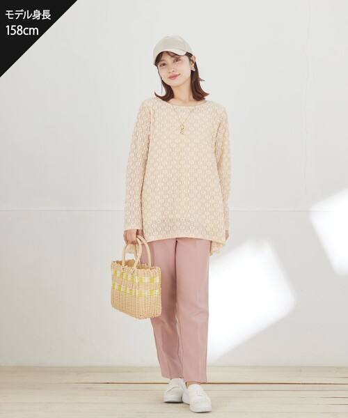 Tiaclasse(ティアクラッセ)の「花柄カットレースフレアトップス(Tシャツ/カットソー・レディース・ブラック/ブラック系その他/オフホワイト/ベージュ系その他・M/L)」の12枚目の写真