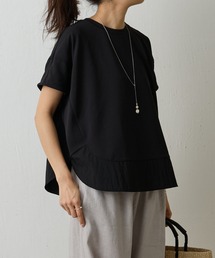 BEARDSLEY ビアズリー　ラウンドヘムT ブラック ラウンドヘムプルオーバー（Tシャツ/カットソー）｜BEARDSLEY