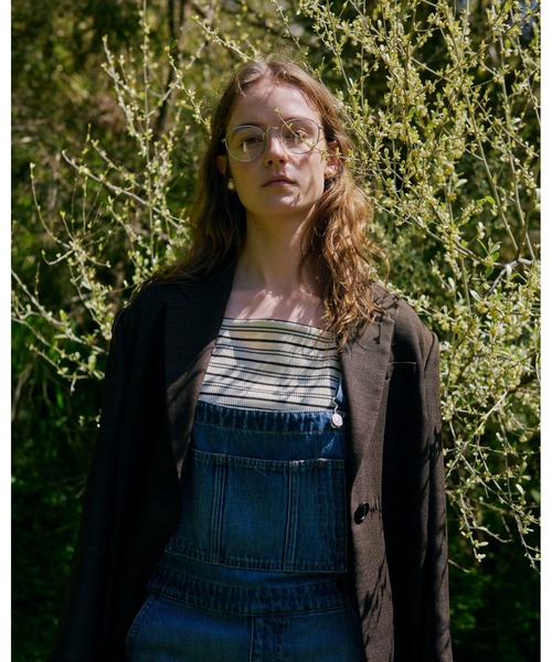 Mila Owen(ミラオーウェン)の「デニムオーバーオール(サロペット/オーバーオール・レディース・キャメル/ブラック/ブルー・0/1)」の4枚目の写真