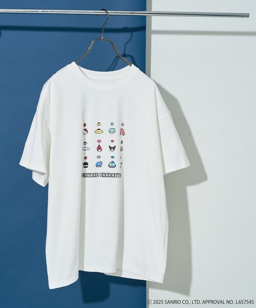セール】限定展開/別注/sanrio/サンリオ 集合 プリント 半袖 T