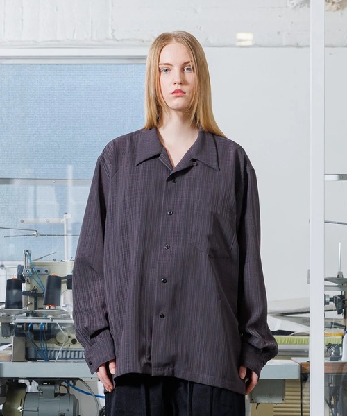 VOAAOV(ヴォアーブ)の「【VOAAOV】 MELANGE RANDOM CHECK Long Sleeve Shirt(シャツ/ブラウス・メンズ・ブラウン/ブラック/オフホワイト/グレー・2/1)」の4枚目の写真