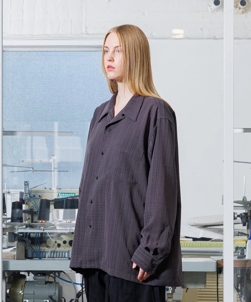VOAAOV(ヴォアーブ)の「【VOAAOV】 MELANGE RANDOM CHECK Long Sleeve Shirt(シャツ/ブラウス・メンズ・ブラウン/ブラック/オフホワイト/グレー・2/1)」の8枚目の写真