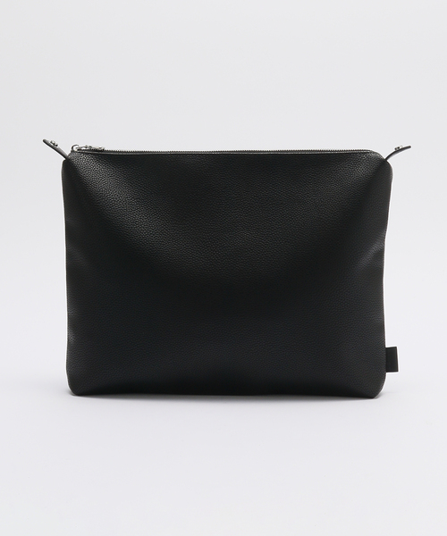 B.C STOCK(ベーセーストック)の「【fellowww / フェロー】別注 フェイクレザー トート バッグ (クラッチバッグ付き)(ショルダーバッグ・メンズ・ブラック・FREE)」の7枚目の写真