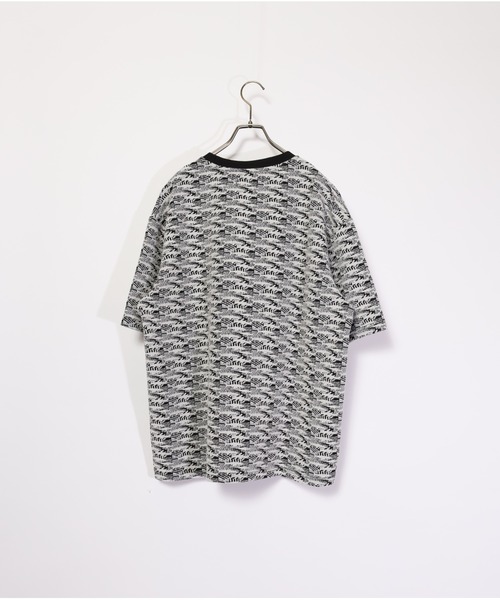 ATELANE(アテレーン)の「ATELANE/ジャガード 半袖 Tシャツ キカガク(Tシャツ/カットソー・メンズ・ブラウン/ベージュ/ホワイト・LARGE/MEDIUM)」の4枚目の写真