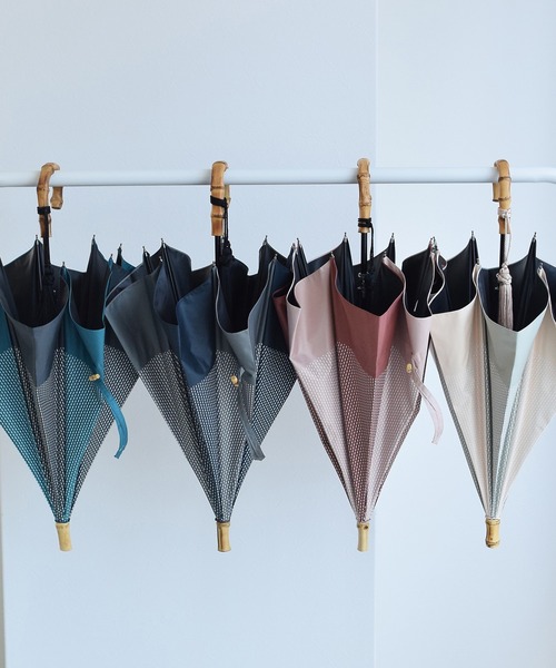 utatane（ウタタネ）の「日傘 完全遮光100％ 晴雨兼用 バイカラーエジプト（長傘・レディース・セージグリーン/ターコイズブルー/アーミー/テラコッタ・FREE）」の22枚目の写真