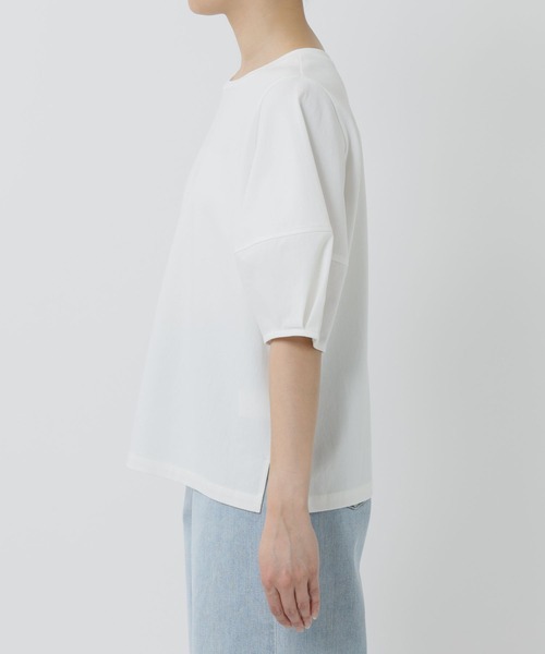 BARNYARDSTORM（バンヤードストーム）の「BARNYARDSTORM / トリコットランタンスリーブプルオーバー　マシンウォッシャブル（Tシャツ/カットソー・レディース・グレー/チャコールグレー/ホワイト/ブラック・S/M）」の22枚目の写真