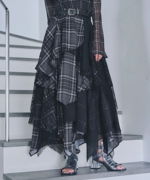 MIXチェックランダムスカート(HARE)（スカート）｜HARE（ハレ）の