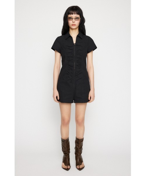 LAGUA GEM（ラグアジェム）の「GATHER MINI オールインワン（つなぎ/オールインワン・レディース・ブラウン/チャコールグレー/ブラック・SMALL/MEDIUM）」の16枚目の写真