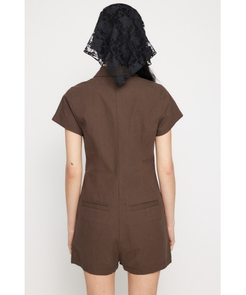 LAGUA GEM（ラグアジェム）の「GATHER MINI オールインワン（つなぎ/オールインワン・レディース・ブラウン/チャコールグレー/ブラック・SMALL/MEDIUM）」の9枚目の写真