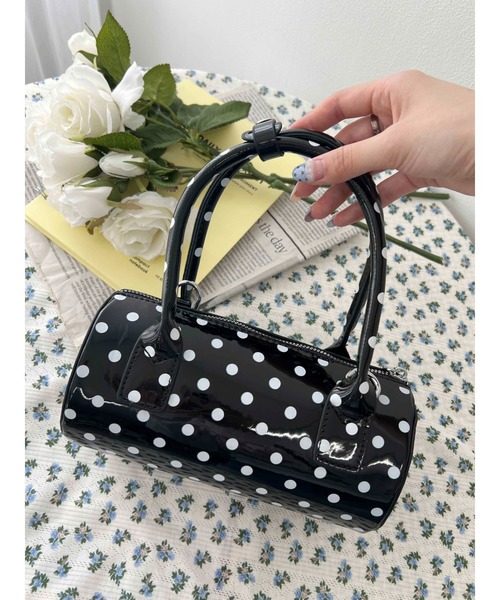 PHILLY（フィリー）の「【PHILLY】ドットエナメルミニショルダー（ハンドバッグ・レディース・ホワイト/ブラック・FREE）」の22枚目の写真