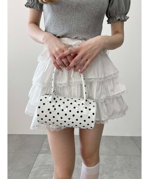 PHILLY（フィリー）の「【PHILLY】ドットエナメルミニショルダー（ハンドバッグ・レディース・ホワイト/ブラック・FREE）」の10枚目の写真