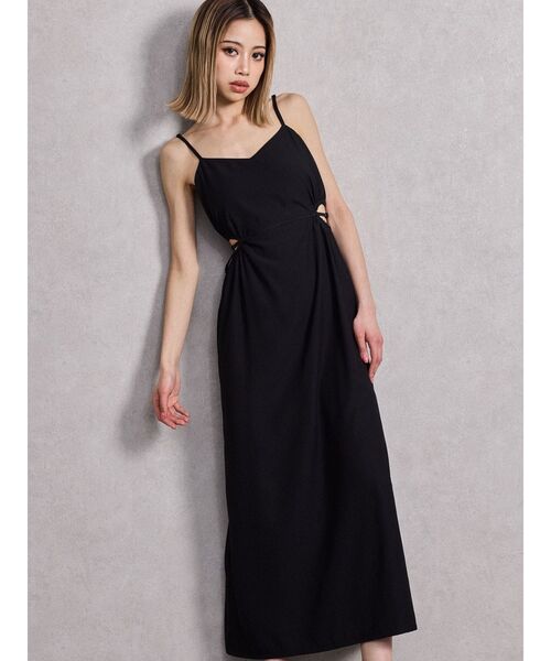 SIDE OPEN BACK RIBBON LONGワンピース（ワンピース）｜GYDA