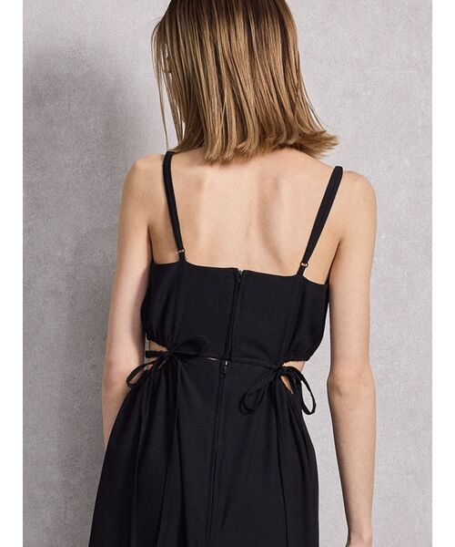 GYDA(ジェイダ)の「SIDE OPEN BACK RIBBON LONGワンピース(ワンピース・レディース・ブラック/その他1・FREE)」の8枚目の写真