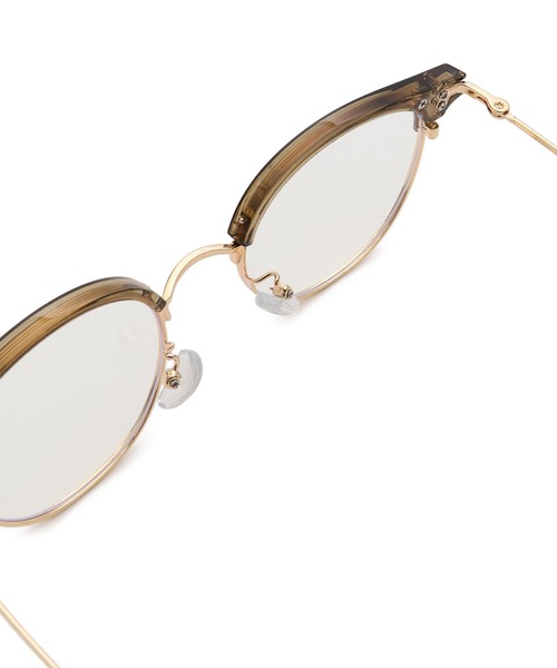 VIS（ビス）の「ブローファッショングラス／ハーフリムファッショングラス（メガネ・レディース・オリーブ/その他・FREE）」の3枚目の写真