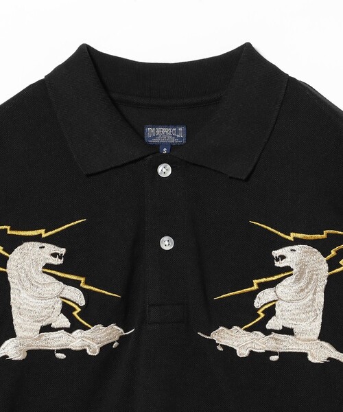 BEAMS BOY（ビームスボーイ）の「テーラー東洋 / SUKA POLO SHIRT EMBROIDERED “ALASKA”（ポロシャツ・レディース・ブラック・SMALL）」の7枚目の写真