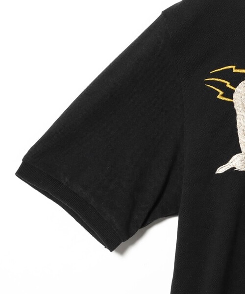 BEAMS BOY（ビームスボーイ）の「テーラー東洋 / SUKA POLO SHIRT EMBROIDERED “ALASKA”（ポロシャツ・レディース・ブラック・SMALL）」の8枚目の写真